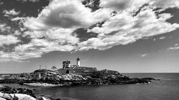 Nubble Light B&W